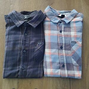 Volcom long sleeve shirts x2